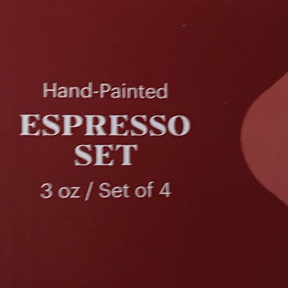 Santa Christmas Mugs Winking Santa Espresso Set of 4 Cute New Hand painted 3oz - Picture 6 of 8